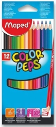 Creioane colorate triunghiulare MAPED Color'Peps 12 buc
