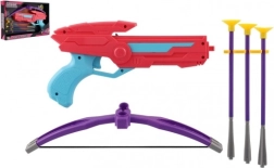 Arbaletă colorată din plastic cu săgeți cu ventuză