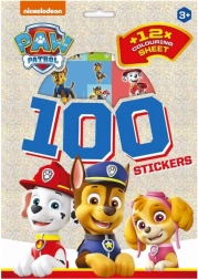 Autocolante și cărți de colorat Paw Patrol – 12 coli și 120+ autocolante