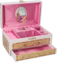 Cutie muzicală pentru bijuterii Cântec floral cu melodia Lacul lebedelor