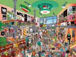 Puzzle HEYE magazin de instrumente muzicale, 1500 de piese