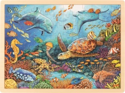 Puzzle din lemn Reciful Mare de Corali 96 piese Goki
