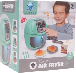 Airfryer interactiv cu funcții de lumină și accesorii