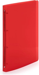 Îndosar A4 cu patru inele roșu
