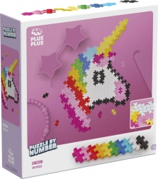 Plus Plus Puzzle după numere - Unicorn 250 buc