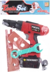 Bormașină pentru copii cu baterii, cu accesorii