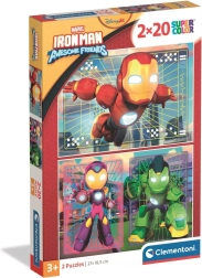Puzzle Iron Man și prietenii săi uimitori 2×20 piese