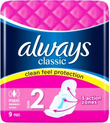 Always Classic Maxi absorbante igienice 9 buc