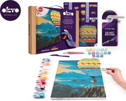 OKTO tablou Pictură și modelare 3D Hot Air Balloon Flight 30 × 40 cm