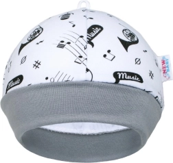 Căciuliță din bumbac pentru bebeluși New Baby Music