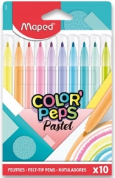Maped carioci Color'Peps pastel, set 10 buc