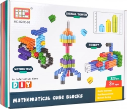 Set de construcție STEAM – cuburi creative, 320 piese