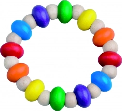 DETOA inel din lemn flexibil de 9 cm pentru copii de la 6 luni