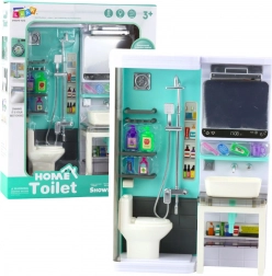 Baie pentru copii – duș, chiuvetă și toaletă cu lumini și sunete
