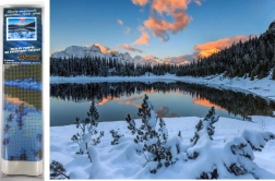 Pictură cu diamante Liniște de iarnă 30 × 40 cm