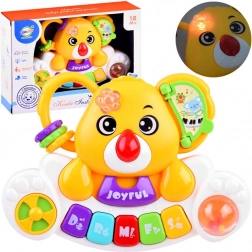 Pianină colorată pentru copii cu sunete vesele de animale – Colorat