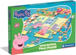 Puzzle de podea interactiv PEPPA PIG cu stilou electronic 70 × 100 cm