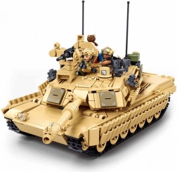 Sluban Model Bricks tanc de luptă M1A2 Abrams TUSK II 2în1