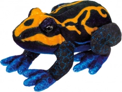 Broască de pluș portocaliu-negru