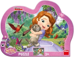 Puzzle contur Sofie și animăluțe 25 piese