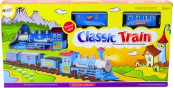 Set Tren Cu Aburi Cu Efecte De Lumină și Sunet și Șine