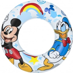 Colac gonflabil Disney cu motive Mickey Mouse și Donald Duck 56cm