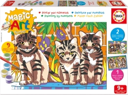 Pictură după numere pisicuțe și cățeluși EDUCA