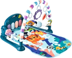 Saltea de joacă interactivă cu pian albastru