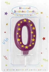 Lumânare aniversară numărul 0