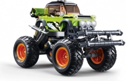 Sluban monster truck cu mecanism de întoarcere Bigfoot Green