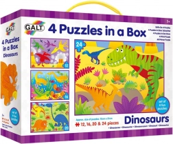 Galt puzzle În Țara Dinozaurilor 4 în 1 (12–24 piese)