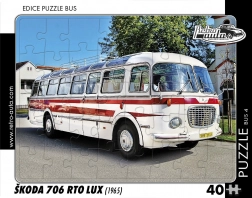 Puzzle retro autobuz Škoda 706 RTO LUX 40 piese