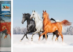 Pictură cu diamante Trei cai 30x40cm