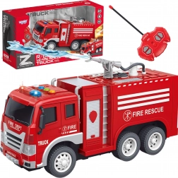 woopie mașină de pompieri RC controlată de la distanță cu funcție de stropire cu apă
