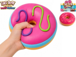 MIKI FUN https://www.mikifun.cz Mega donut jumbo squishy 16 cm, 2 culori