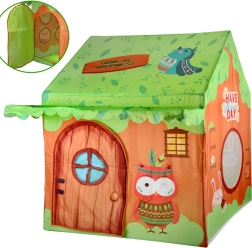Căsuță colorată tip cort pentru copii Prieteni din Pădure cu geantă