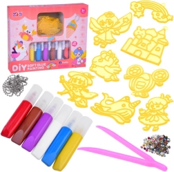 Set creativ pentru realizarea brelocurilor fă-o singur – șabloane și culori