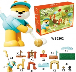 Set mega de golf cu animale și covoraș din spumă pentru copii