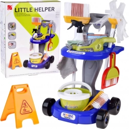 Cărucior de curățenie pentru copii cu accesorii și aspirator