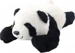 Panda de pluș culcată 30 cm alb-negru