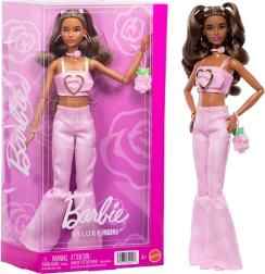 barbie deluxe style denim roz – păpușă la modă cu accesorii