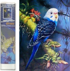 Pictură cu diamante Peruş albastru 30 × 40 cm