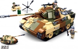 Sluban Army tanc mediu camuflat 2‑în‑1 set de construcție