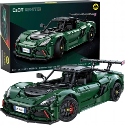 Set de construcție CaDA mașină sport LOTUS Exige Cup 430 1:8, verde închis, 3730 piese