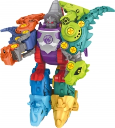 Set cu șuruburi dinozauri 5‑în‑1 – kit de construcție robot