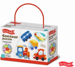 Puzzle transport Far Far Land pentru copii