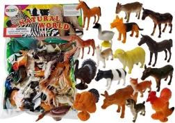 Set mare cu 20 de figurine de animale Farm Mat