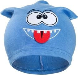 Căciuliță de toamnă pentru copii New Baby Zâmbăreț albastru deschis 110 (4–5 ani)