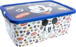 Cutie de depozitare din plastic 13 l MICKEY cu capac