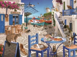 Puzzle Pisici în Mykonos RAVENSBURGER 1500 piese
